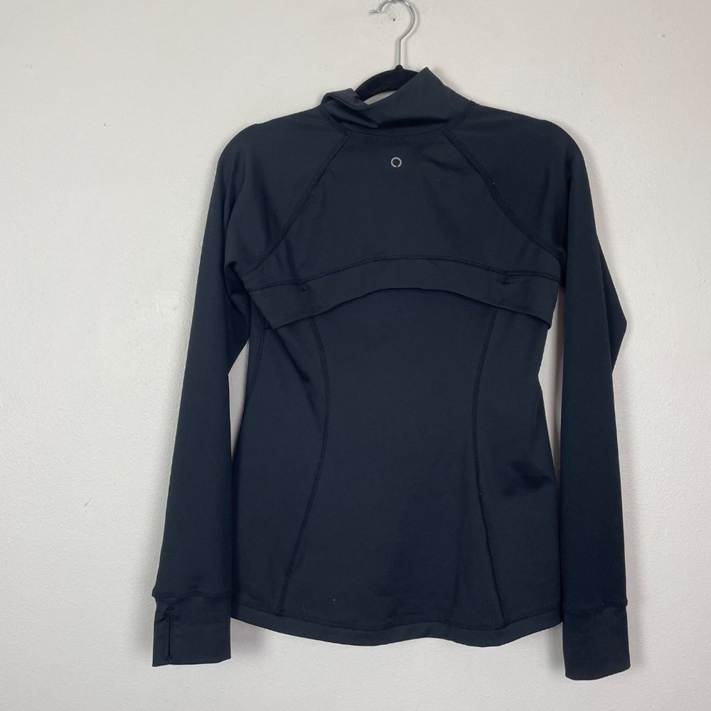 Skora Woman's Sz S Black Full Zip Long Sleeve‎ Athletic Jacket Thumb Holes - Picture 8 of 10